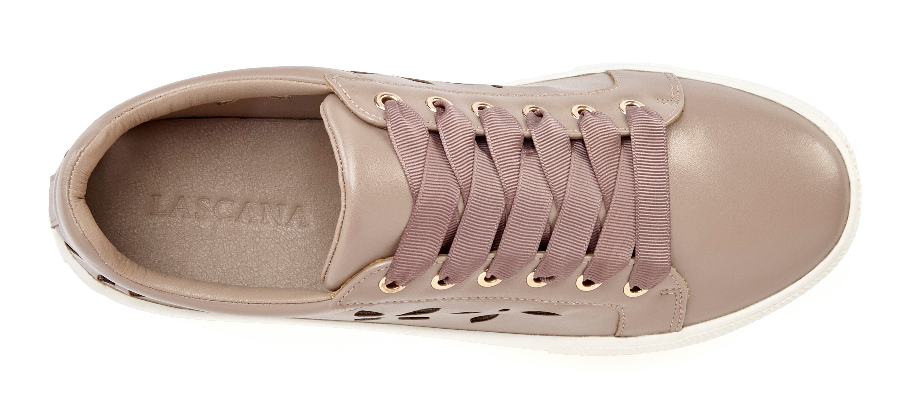 LASCANA Sneaker mit kleinen Cut-Outs, Schnürhalbschuhe, Freizeitschuhe VEGAN