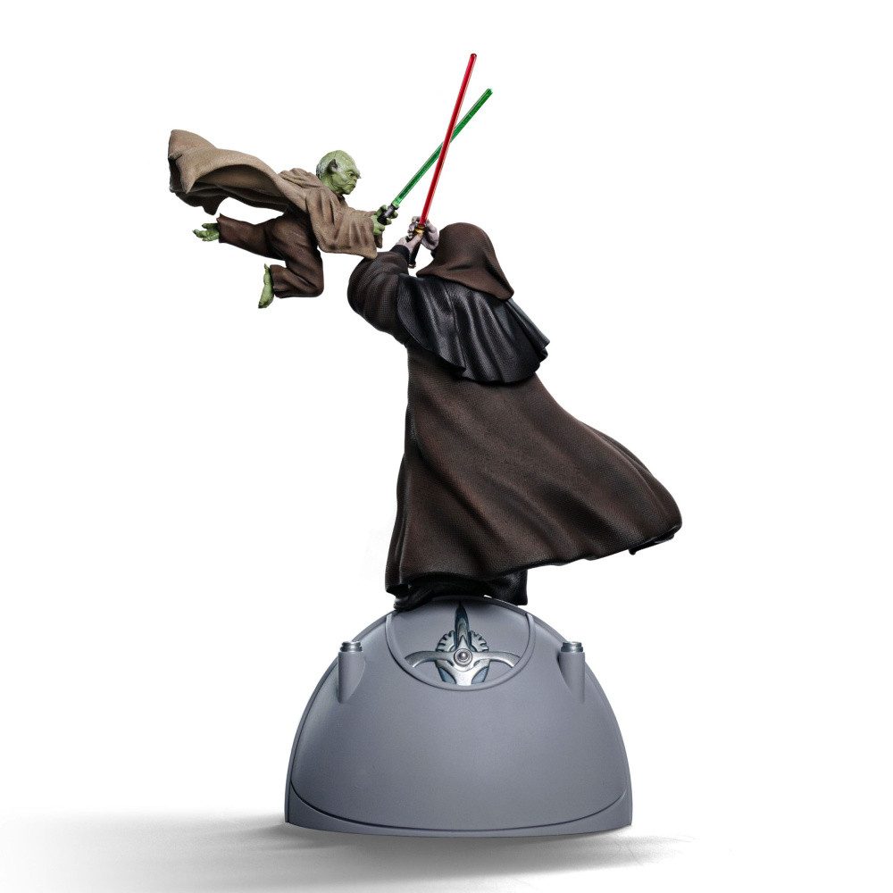 Iron Studios Merchandise-Figur Star Wars Yoda vs Emperor Palpatine Deluxe Art Scale Statue 1/10 CCXP
