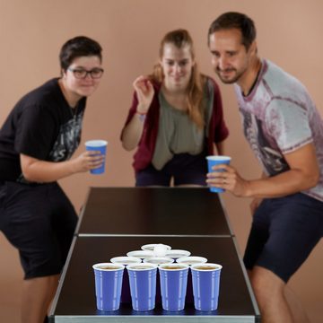 relaxdays Tischtennisball Beer Pong Set