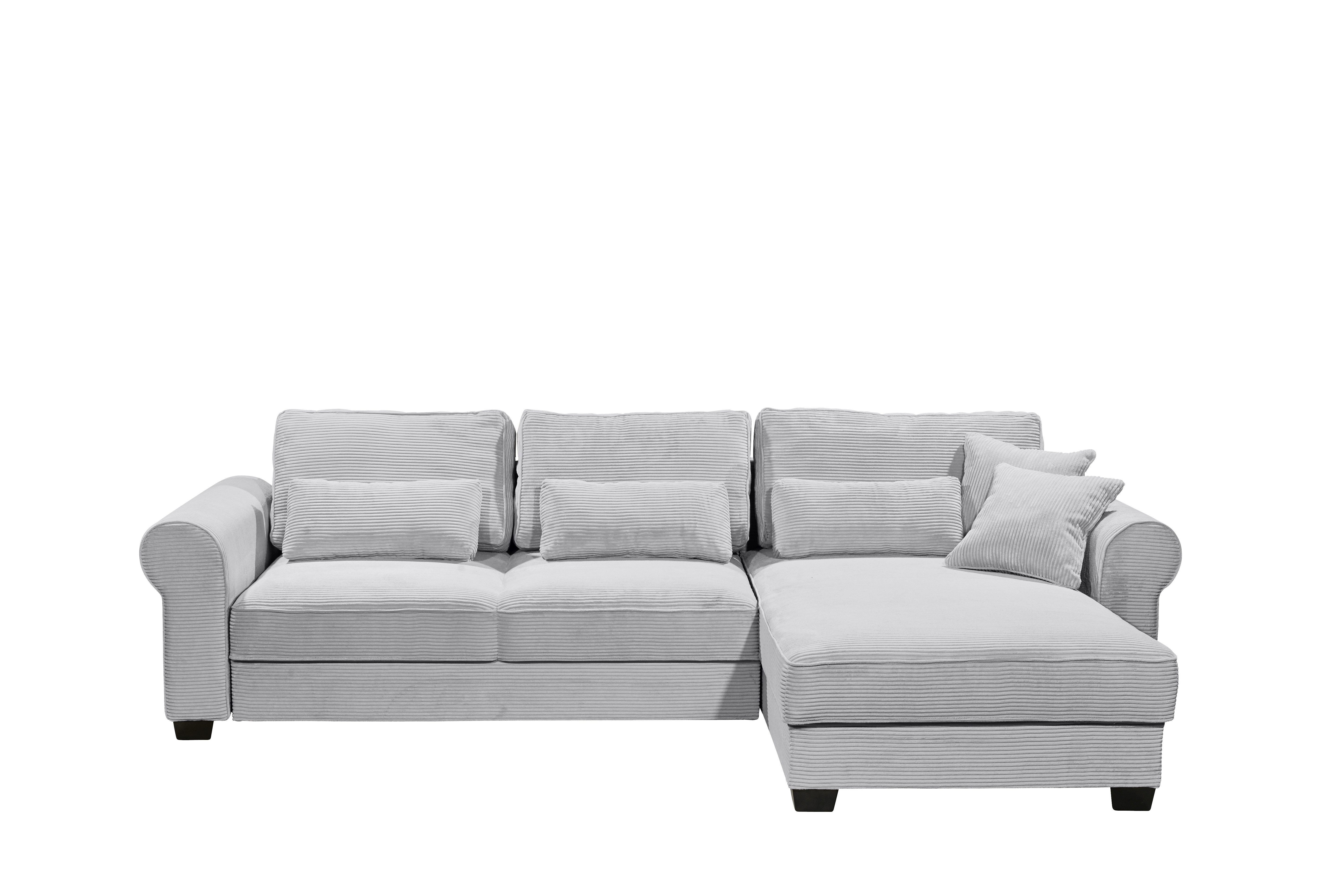 ED EXCITING DESIGN Ecksofa "Angelina L-Form", mit Bettfunktion, Bettkasten günstig online kaufen