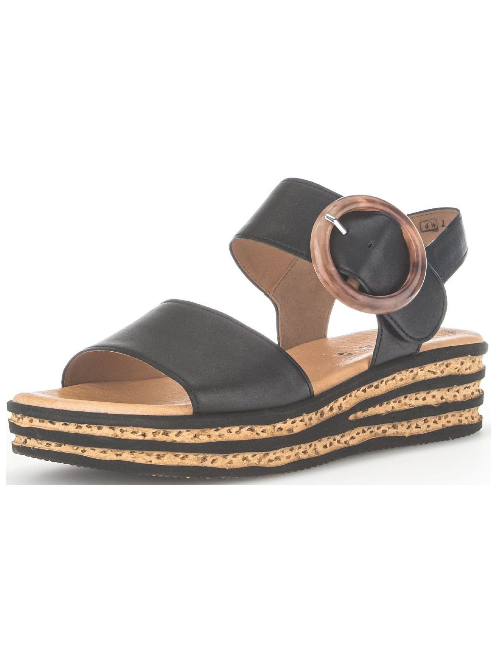 Gabor Gabor Sandalen Nappaleder Keilsandalette