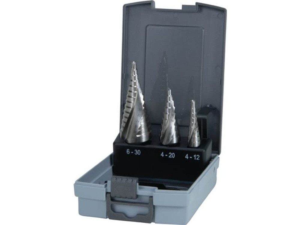Ruko Universalbohrer RUKO 101026RO/RUKO Mehrstufenbohrersatz Ø 4-12/4-20/4-30 mm HSS spir