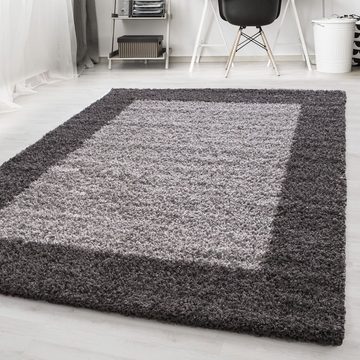 Teppich Hochflor Teppich Lux Grau, Teppich Boss, rechteckig, Höhe: 30 mm