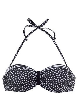 LASCANA Bandeau-Bikini-Top »Safari«, mit Mustermix