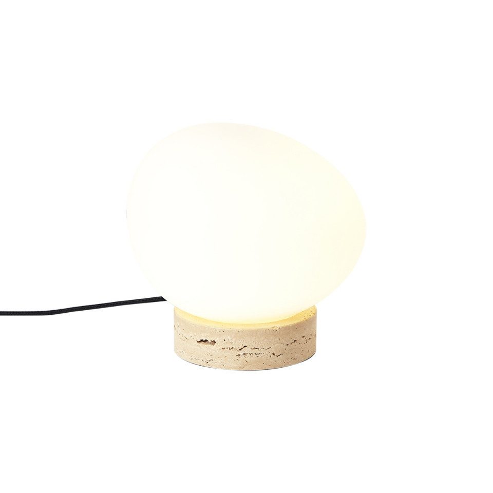 Qazqa Tischleuchte Sally, ohne Leuchtmittel, Warmweiß, QAZQA Tisch­leuchte, e27, Beige, Stein/Beton, Japandi