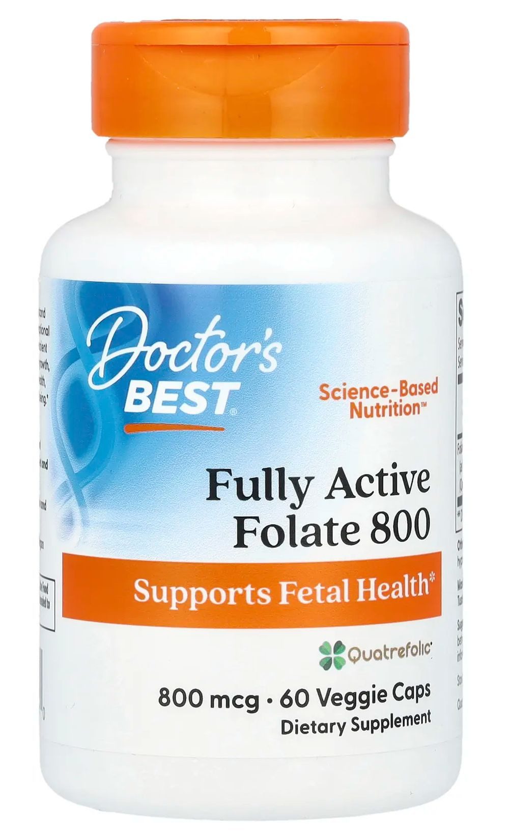 Doctor's Best Doctor`s Best Folate 800 mit Quatrefolic - 60 veg. Kapseln Kapseln