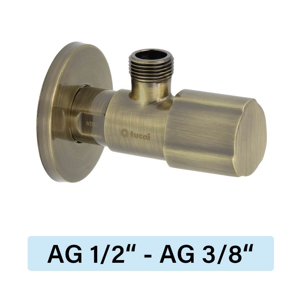 TUCAI Eckventil Eckventil Tucai TMM C850 Premium AG/AG 1/2"-3/8" antikes bronze