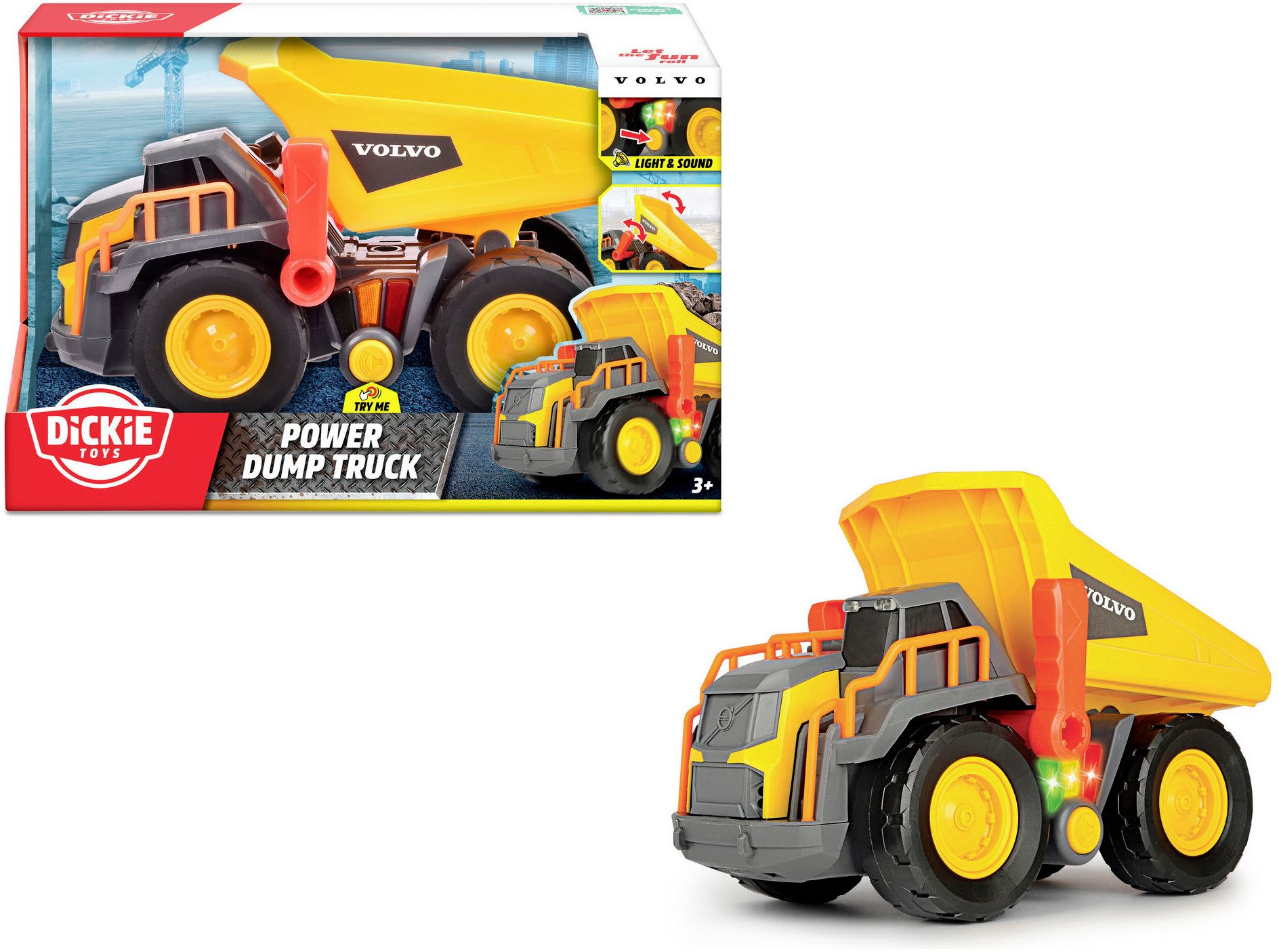 Dickie Toys Spielzeug-LKW Volvo Power Dump günstig online kaufen