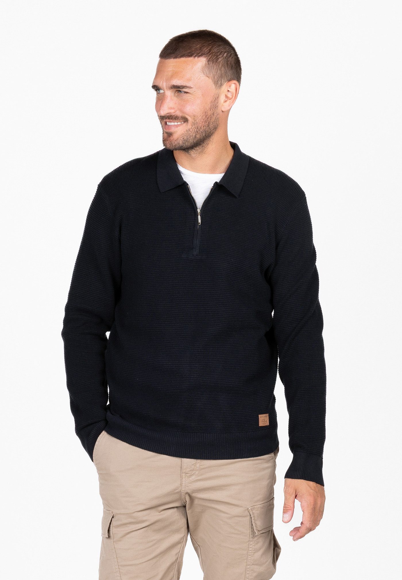 Key Largo Stehkragenpullover MST KLANFIELD polo zip