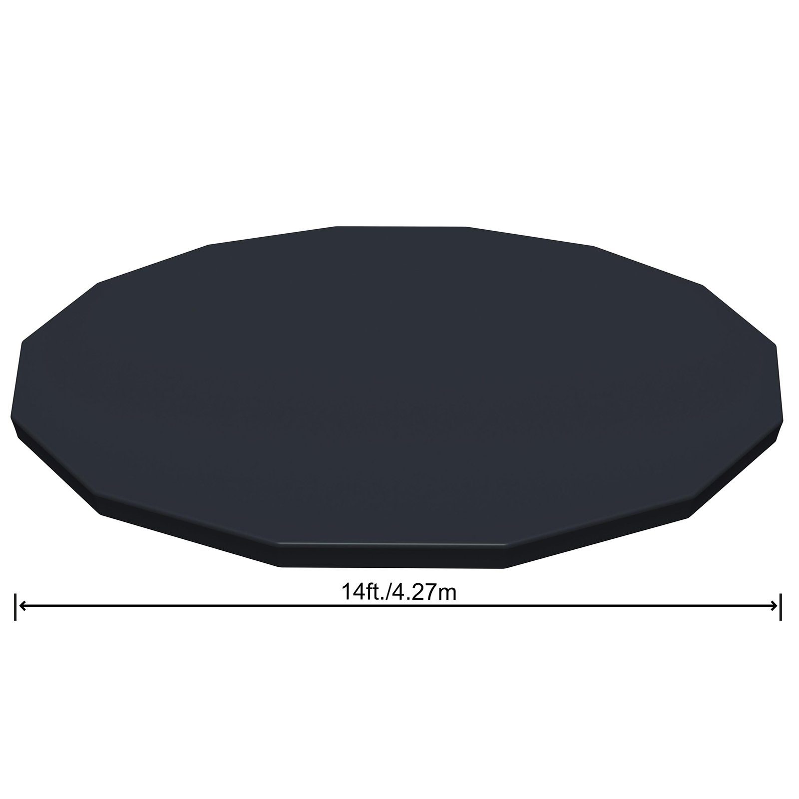 BESTWAY Pool-Abdeckplane Frame Pool Swimmingpool Schutz Abdeckung Cover Ø 427cm