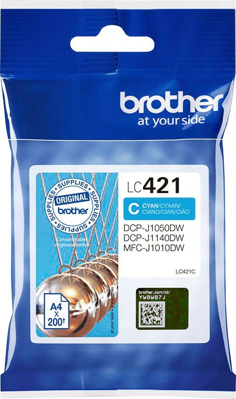 Brother (1-tlg) LC-421C Tintenpatrone