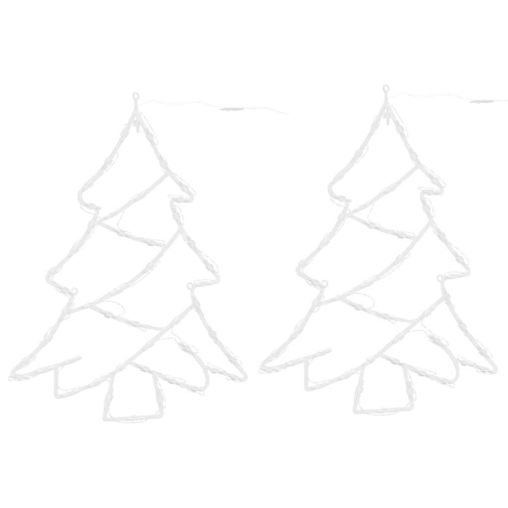vidaXL Außen-Wandleuchte, Weihnachtsbeleuchtung Weihnachtsbaum-Silhouette 2 günstig online kaufen