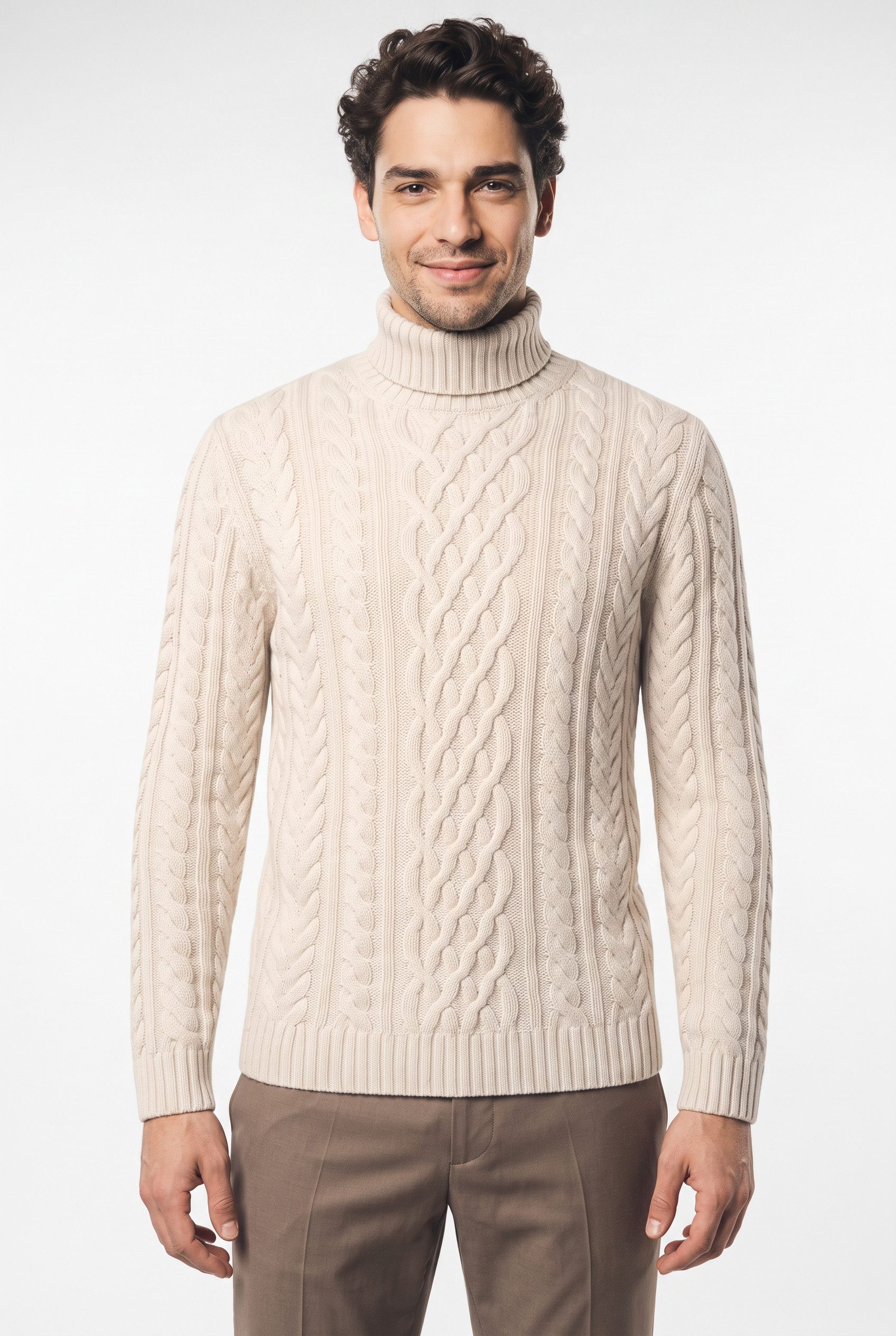 JOOP! Strickpullover Lerresto Regular fit mit Rollkragen, Kaschmiranteil