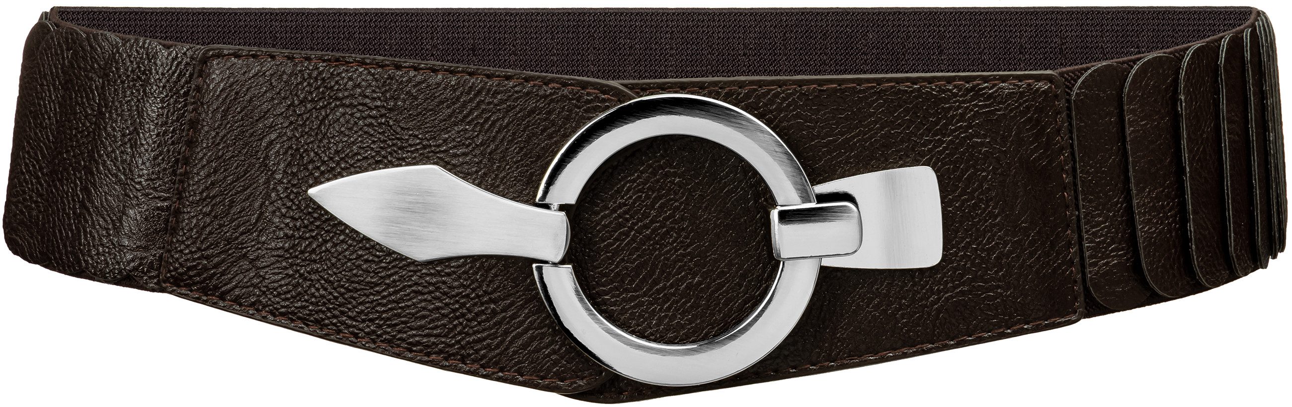 Caspar Taillengürtel GU300 Damen elastischer breiter Stretch Gürtel