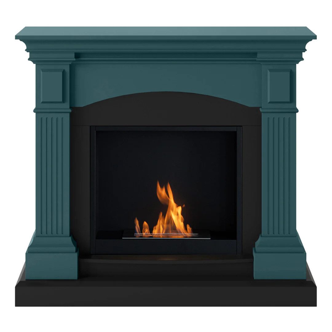 TAGU Echtfeuer-Dekokamin TAGU Kamin Magna türkis Bio Ethanol