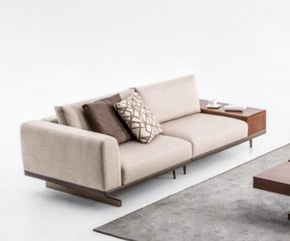 JVmoebel Sofa Beige Moderner Zweisitzer Luxus Couch Sofa Wohnzimmermöbel Couchen, Made In Europe