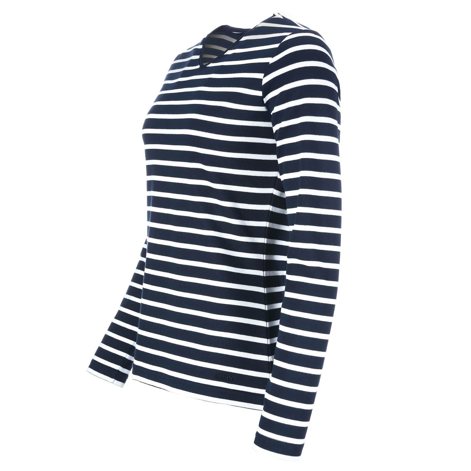 modAS Langarmshirt Damen Shirt mit Streifen günstig online kaufen