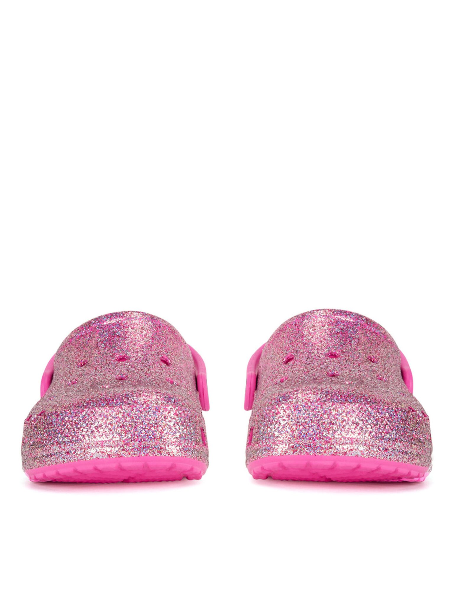 Crocs Crocs Mädchen Flip Flops Crocs-BAYA GLITTER CLOG K 207015-7AA Rosa Ros Badepantolette