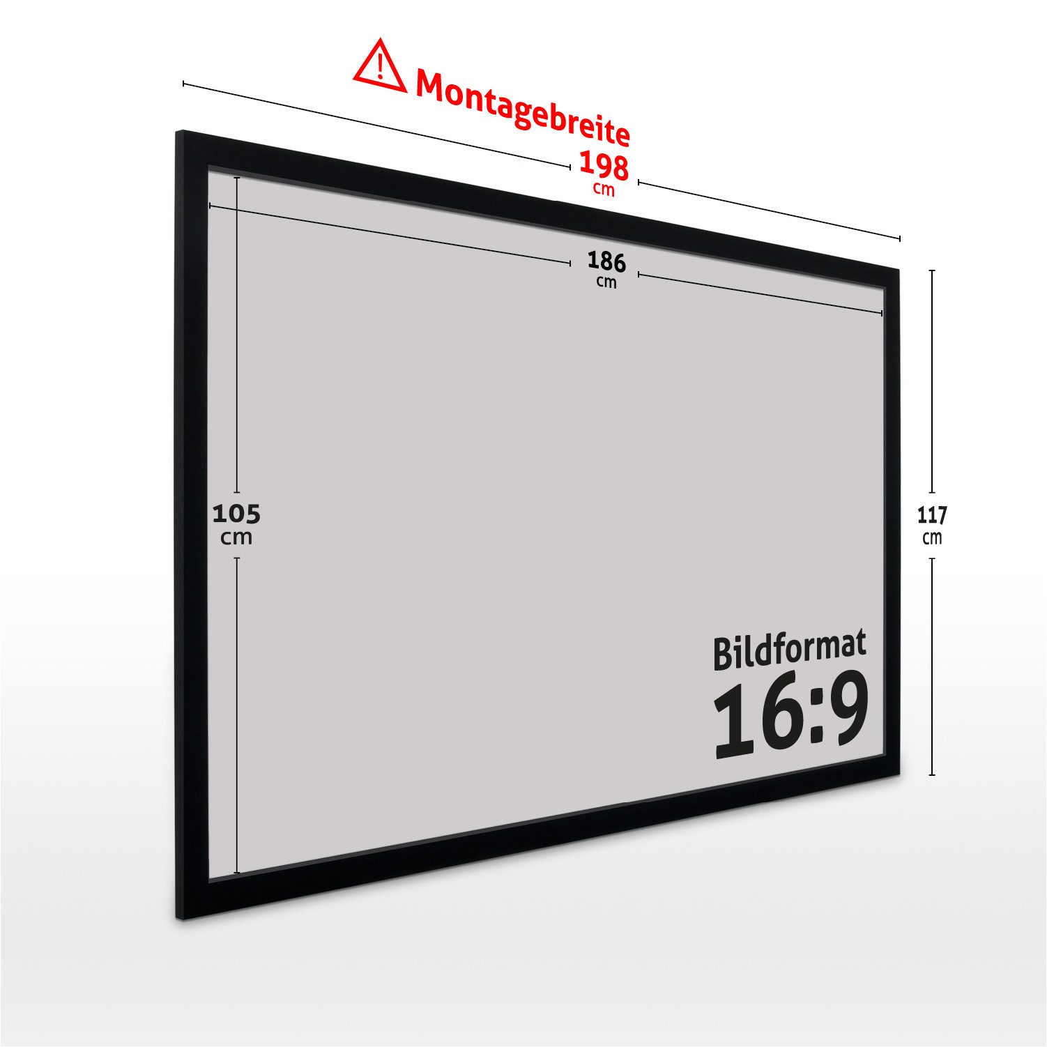 ESMART ESMART Germany Rahmen Leinwand Rahmenleinwand (Professional MIRALE)
