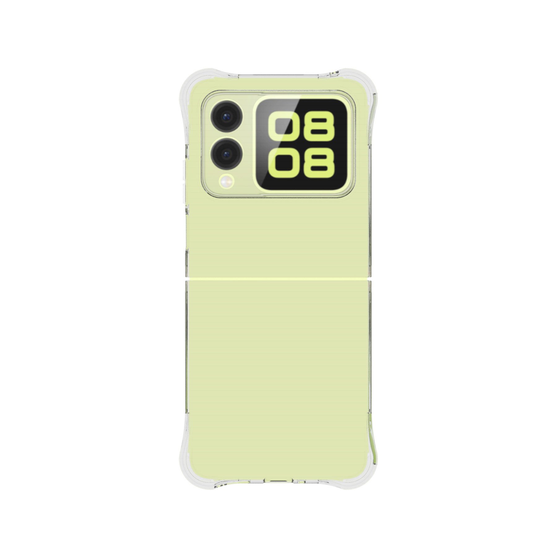 mtb more energy Smartphone-Hülle Clear Armor Case für Huawei Nova Flip, Transparente TPU Schutzhülle Case Backcover mit Anti-Shock Verstärkung
