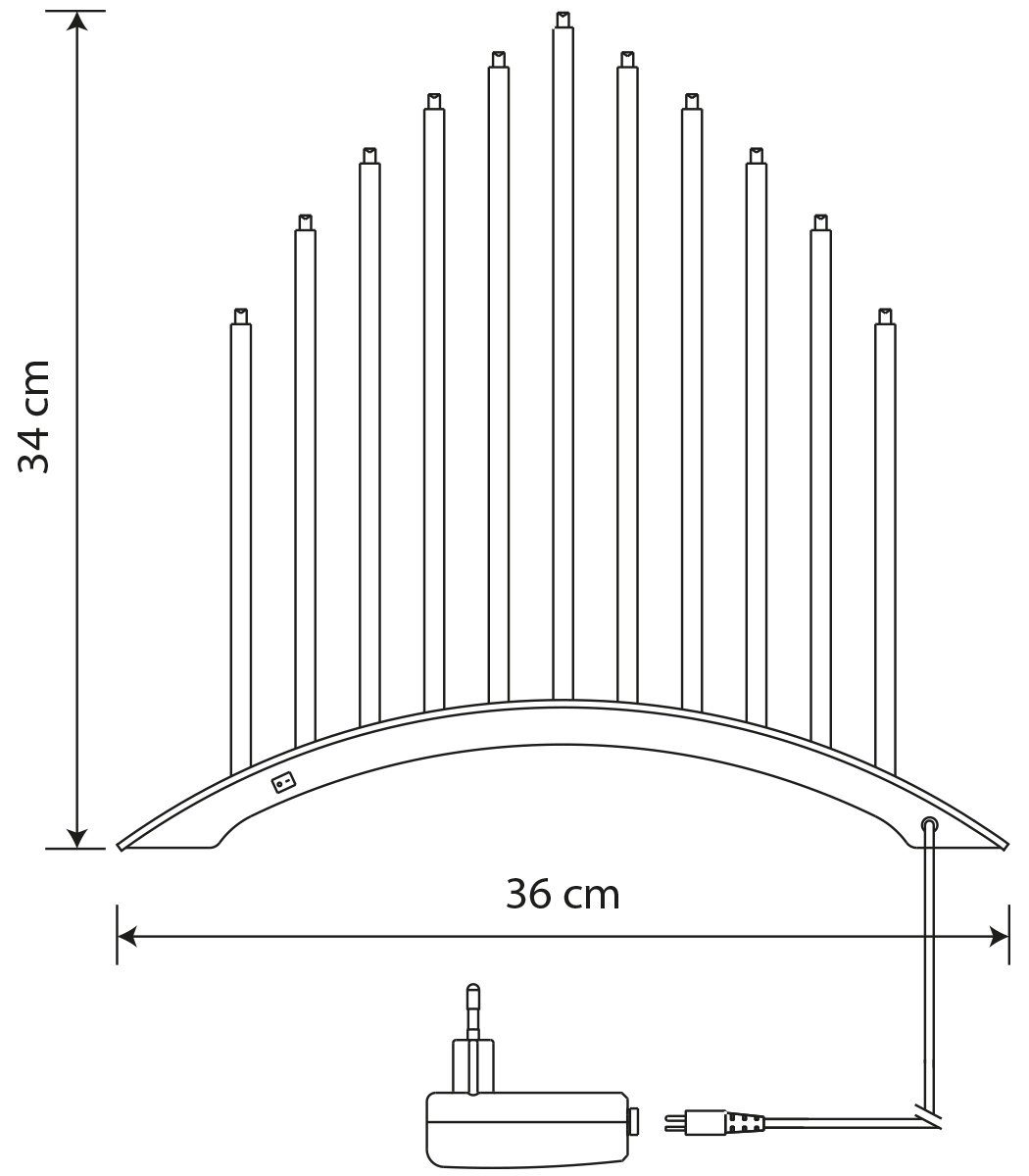 MeLiTec Fensterleuchter SL19-1, LED wechselbar, warmweiß, LED, Lichterbogen, Schwibbogen, Advent, Weihnachtsleuchter, Chrom, XMAS