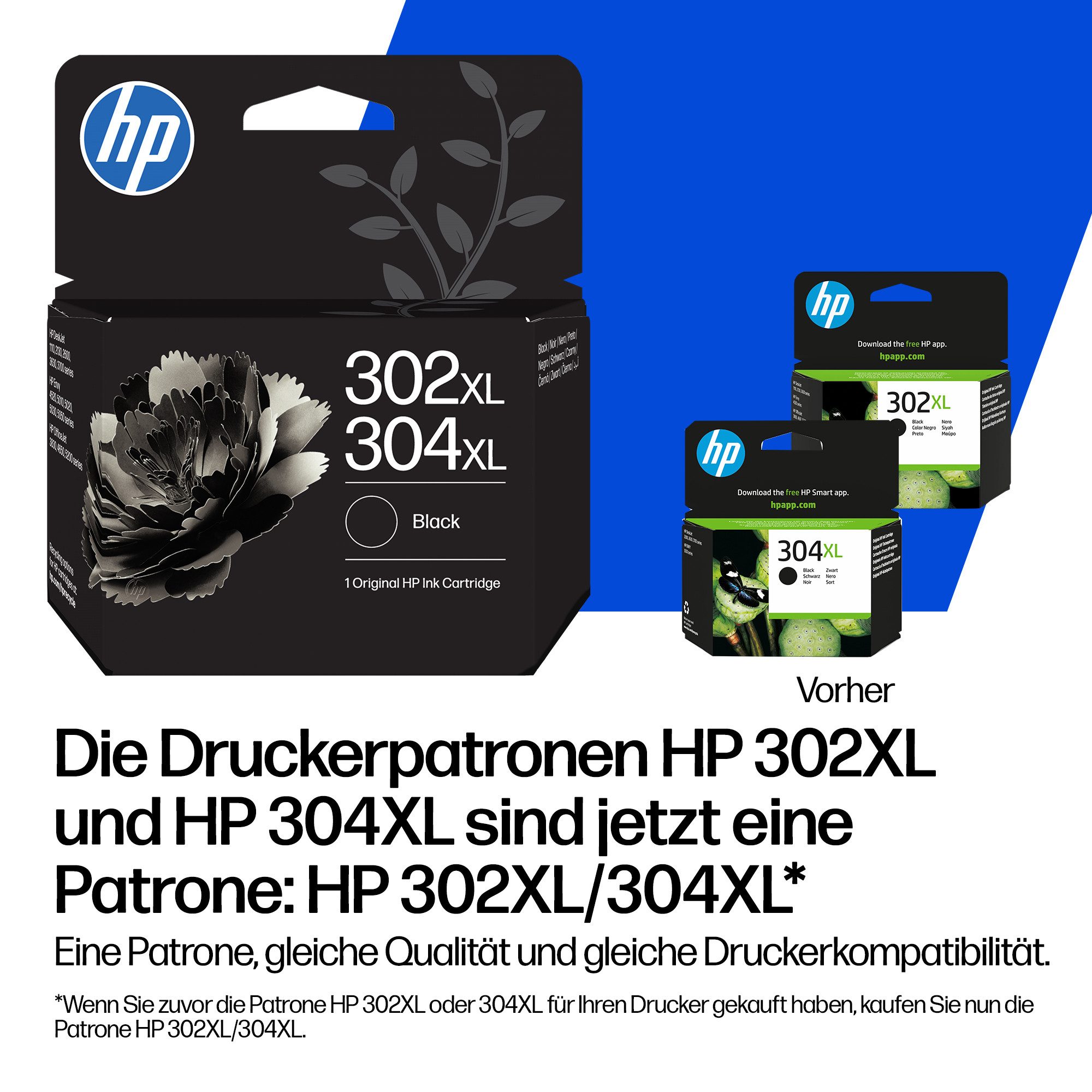 HP original HP Druckerpatrone 302/304 color Tintenpatrone (Packung) – Bild 2 von 5