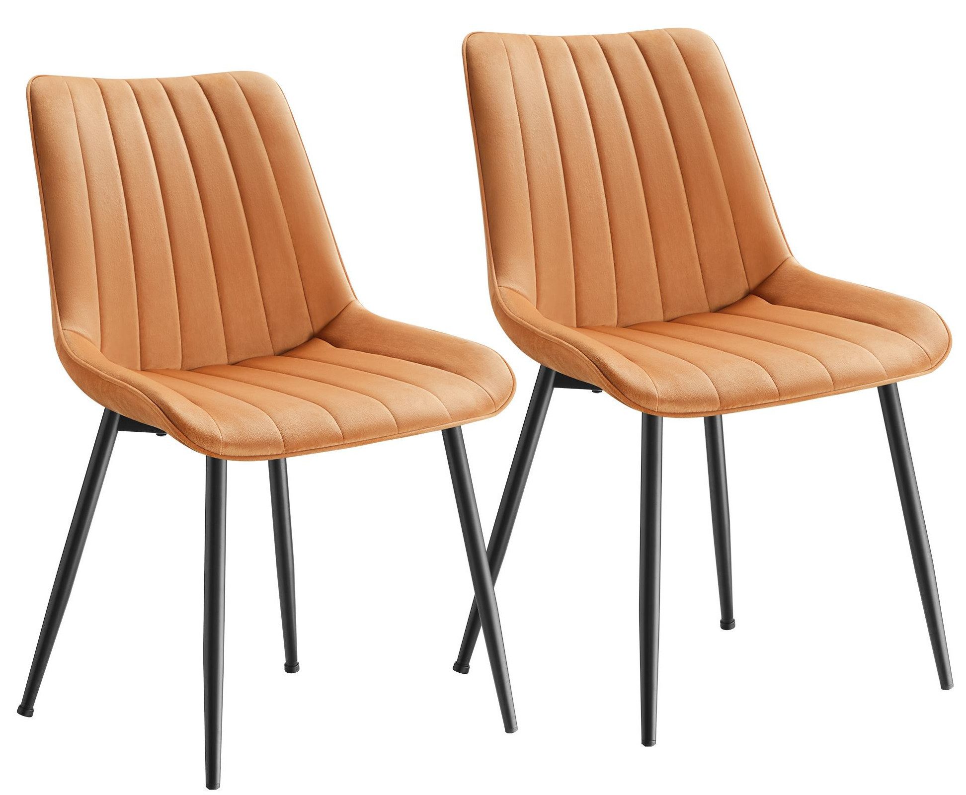 SONGMICS Esszimmerstuhl (2 St), Küchenstuhl, Samt,Polsterstuhl, günstig online kaufen