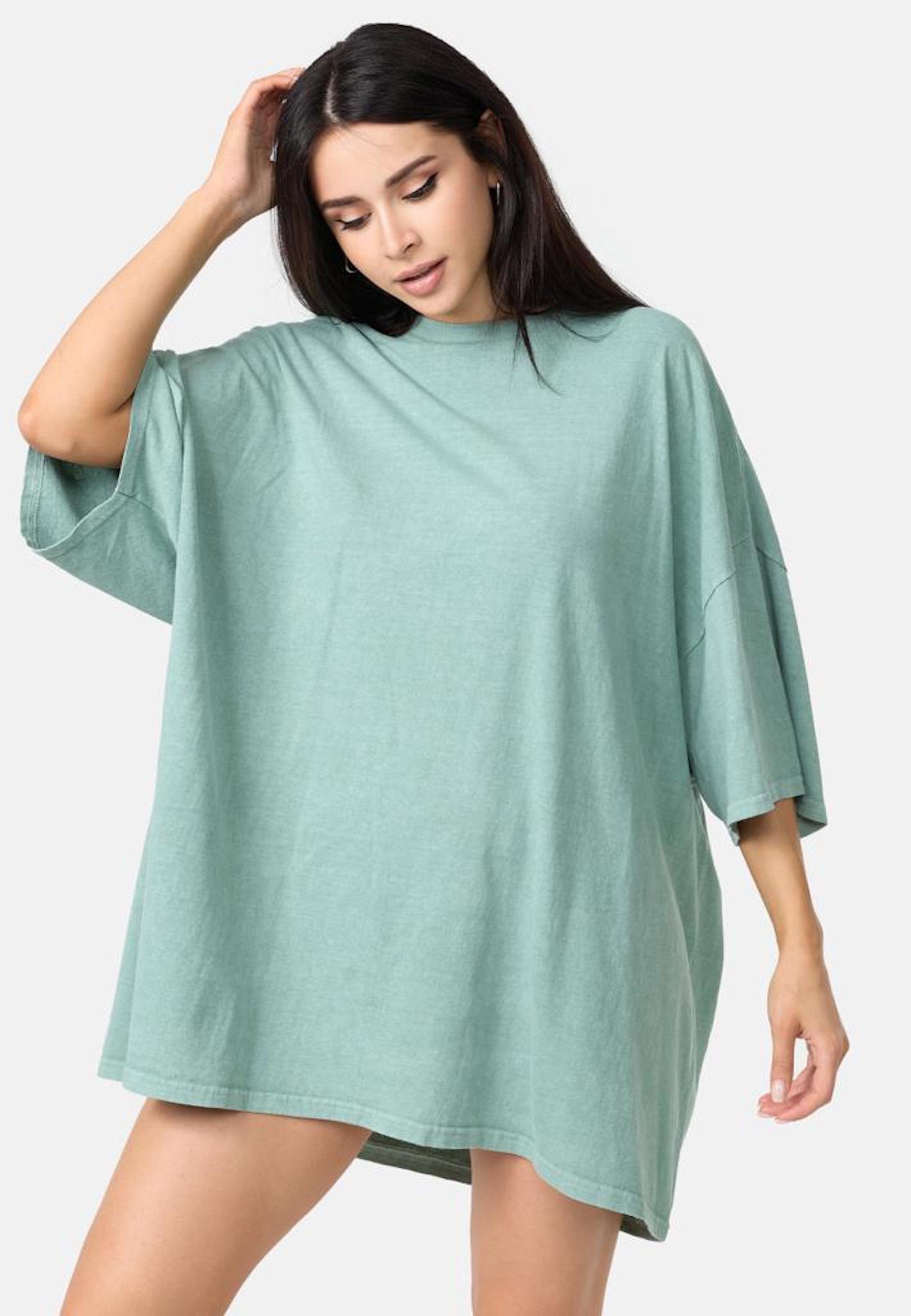 Worldclassca T-Shirt Worldclassca Oversized Print Flower T-Shirt lang Tee S günstig online kaufen