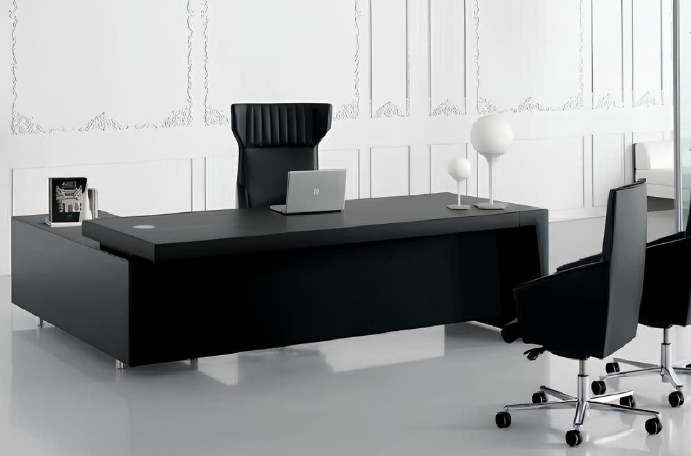 Xlmoebel Eckschreibtisch Moderner Eckschreibtisch aus Holz für Laptop und Bürobedarf (1-St., Eckschreibtisch), Hergestellt in Europa