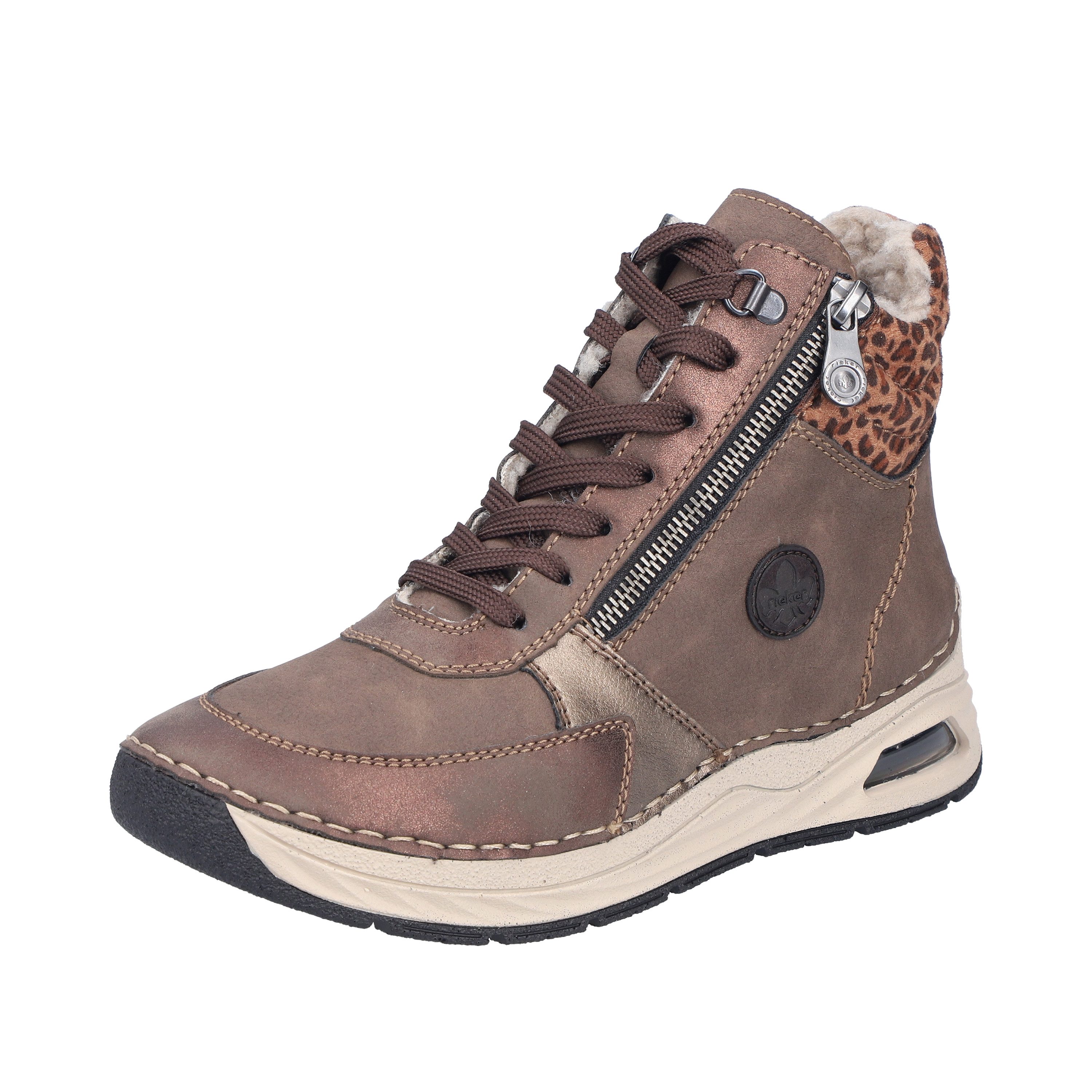 Rieker Winterboots Schnürboots, Schnürstiefelette, High-Top-Sneaker mit Reißverschluss