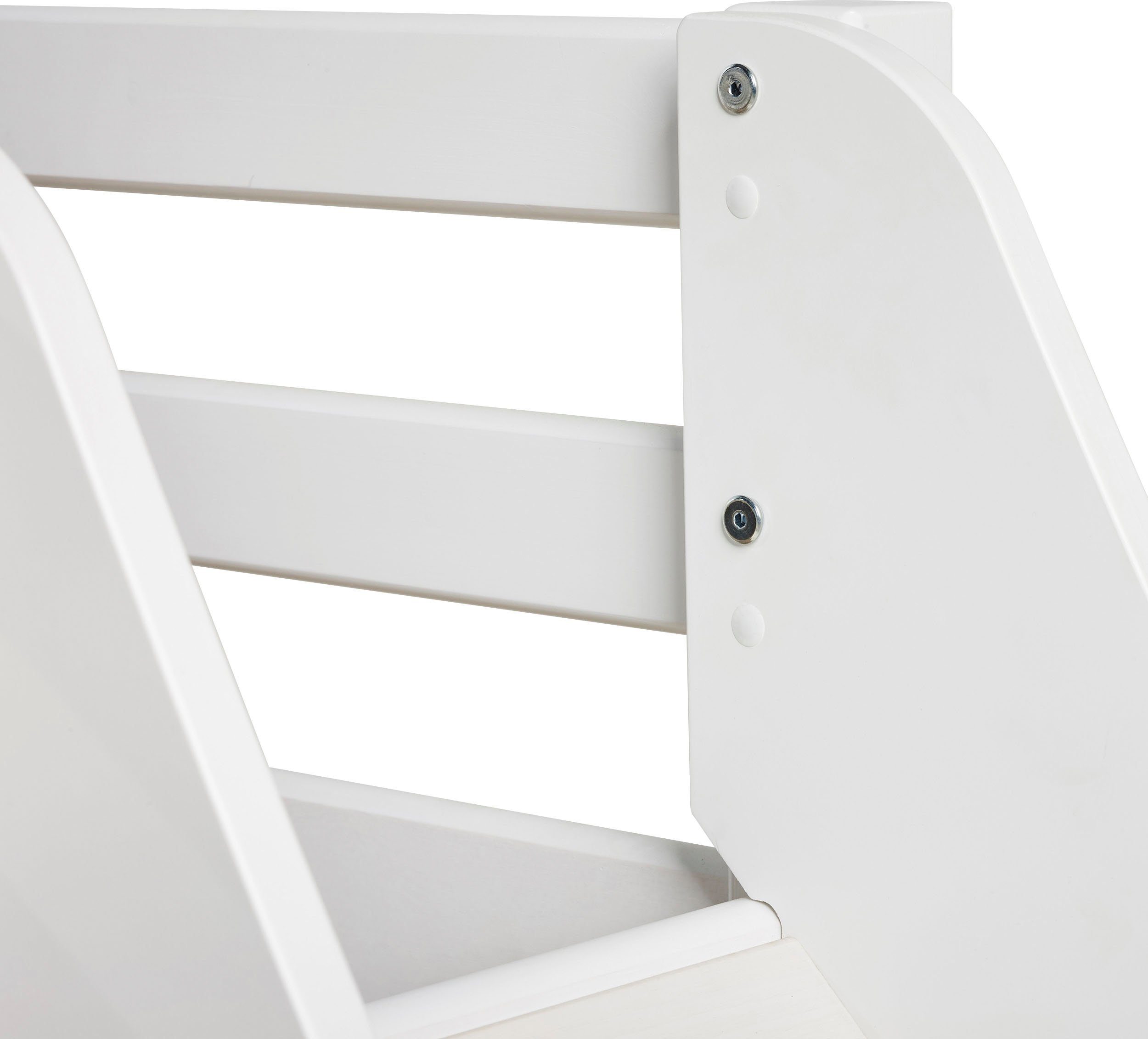 Hoppekids Hochbett «Creator Autumn Yellow» Rutsche & Vorhang Gelb und viel Auswahl