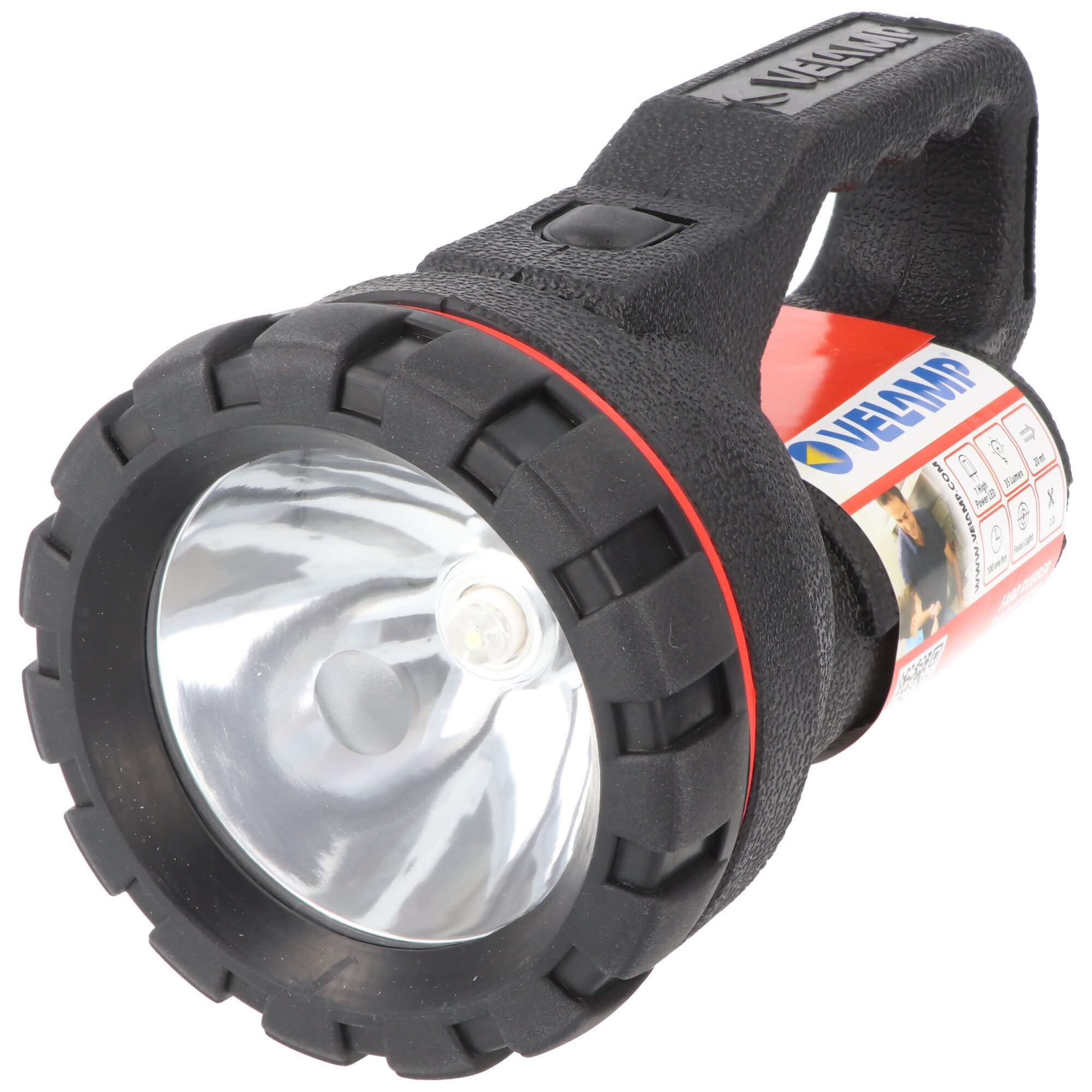 Velamp LED Taschenlampe LED Handleuchte FARO RUBBER mit bis zu 35 Lumen, 0,5W aus natürlichem