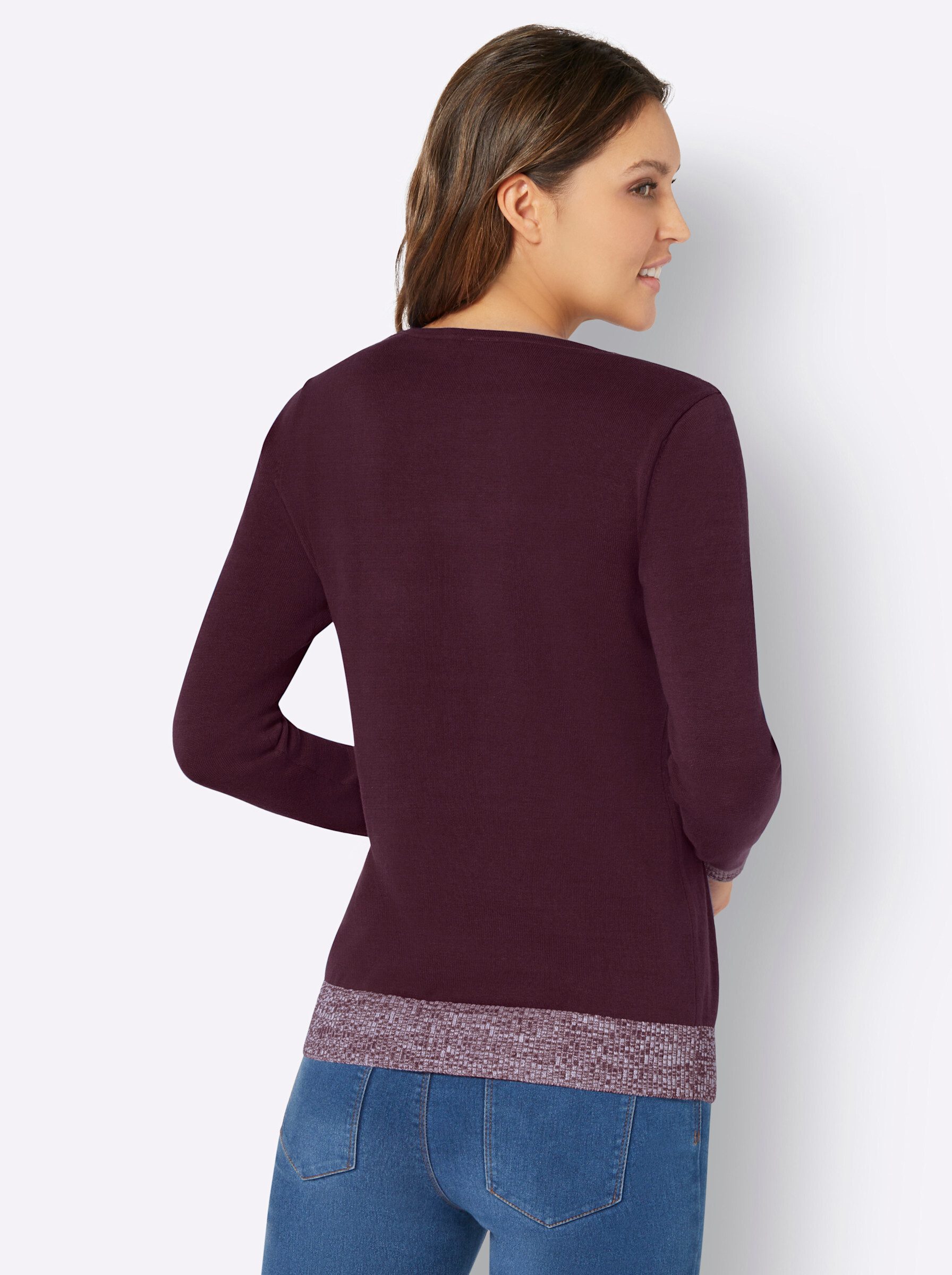 Sieh an! Strickpullover Langarm-Pullover günstig online kaufen