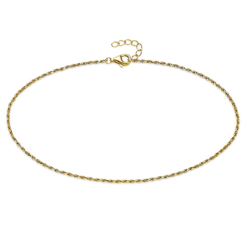 Aniston JEWELRY & WATCHES Fußkette Schmuck Geschenk Fusskettchen Silber gelbgoldfarben vergoldet