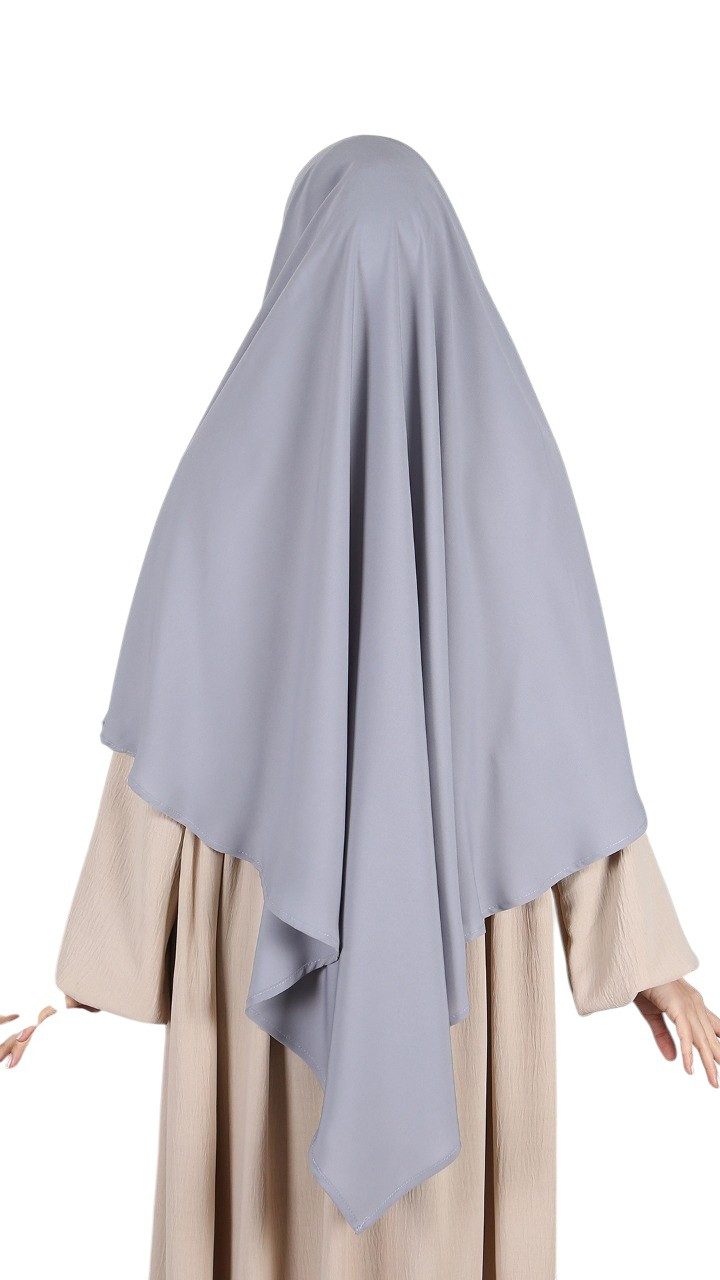 Aymasal Kopftuch Einlagiger Khimar Hiba Medina Seide Medine Seide islamische Mode, (Single item), Einlagiger Khimar Hiba aus Medina Seide – Elegante islamische Mode