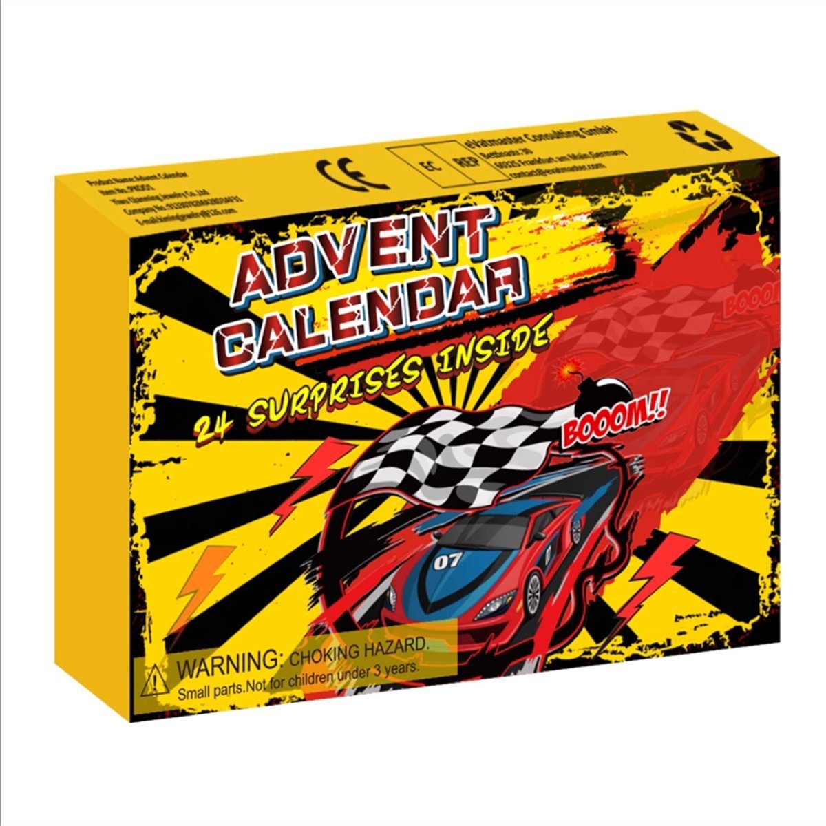 TUABUR Adventskalender Feiertags-Countdown-Kalender Blind Box Racing Modellspielzeug (1-tlg)