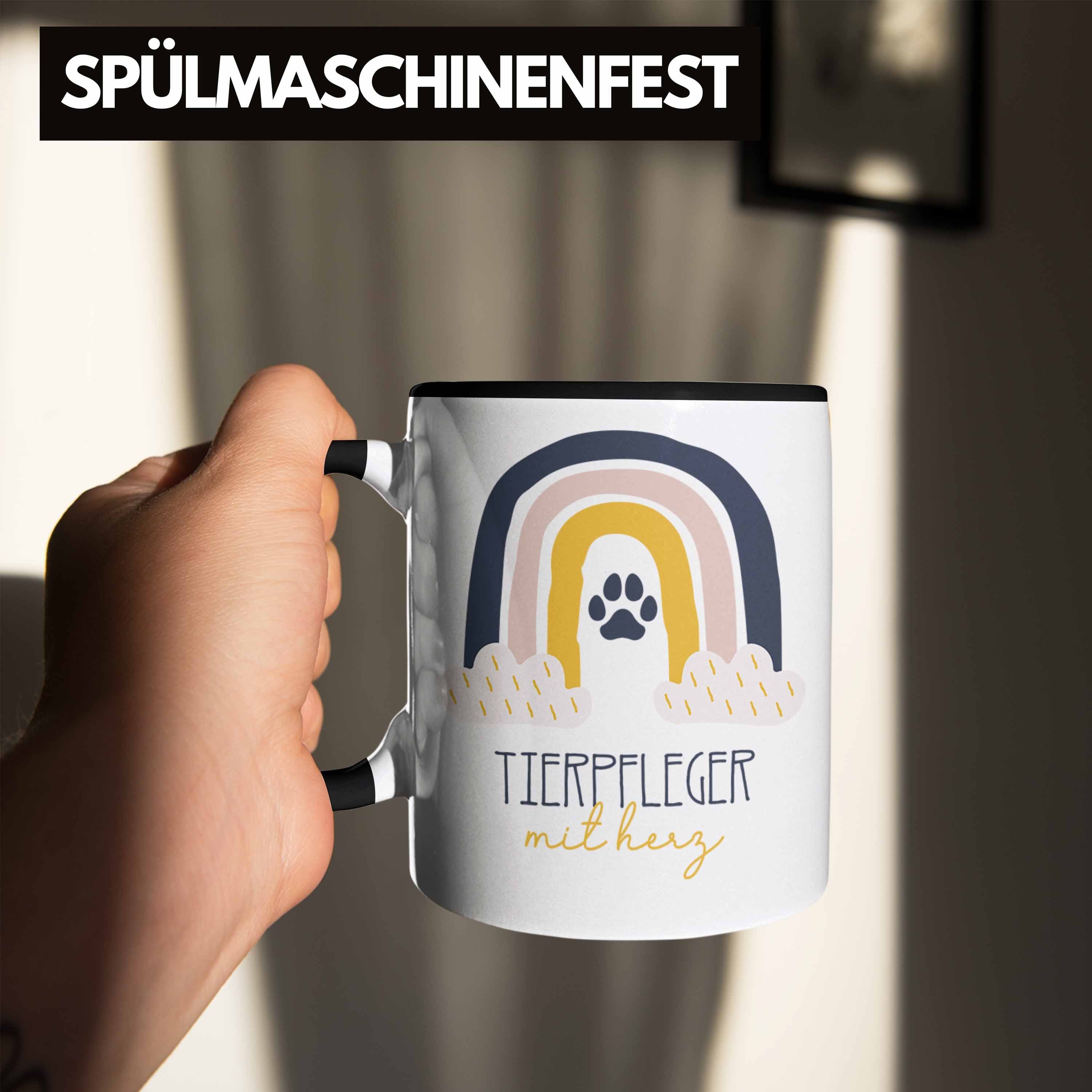 Tierpfleger Geschenkidee Schwarz für Trendation Tasse Tasse Tierpf Kaffeetassse Danke Geschenk