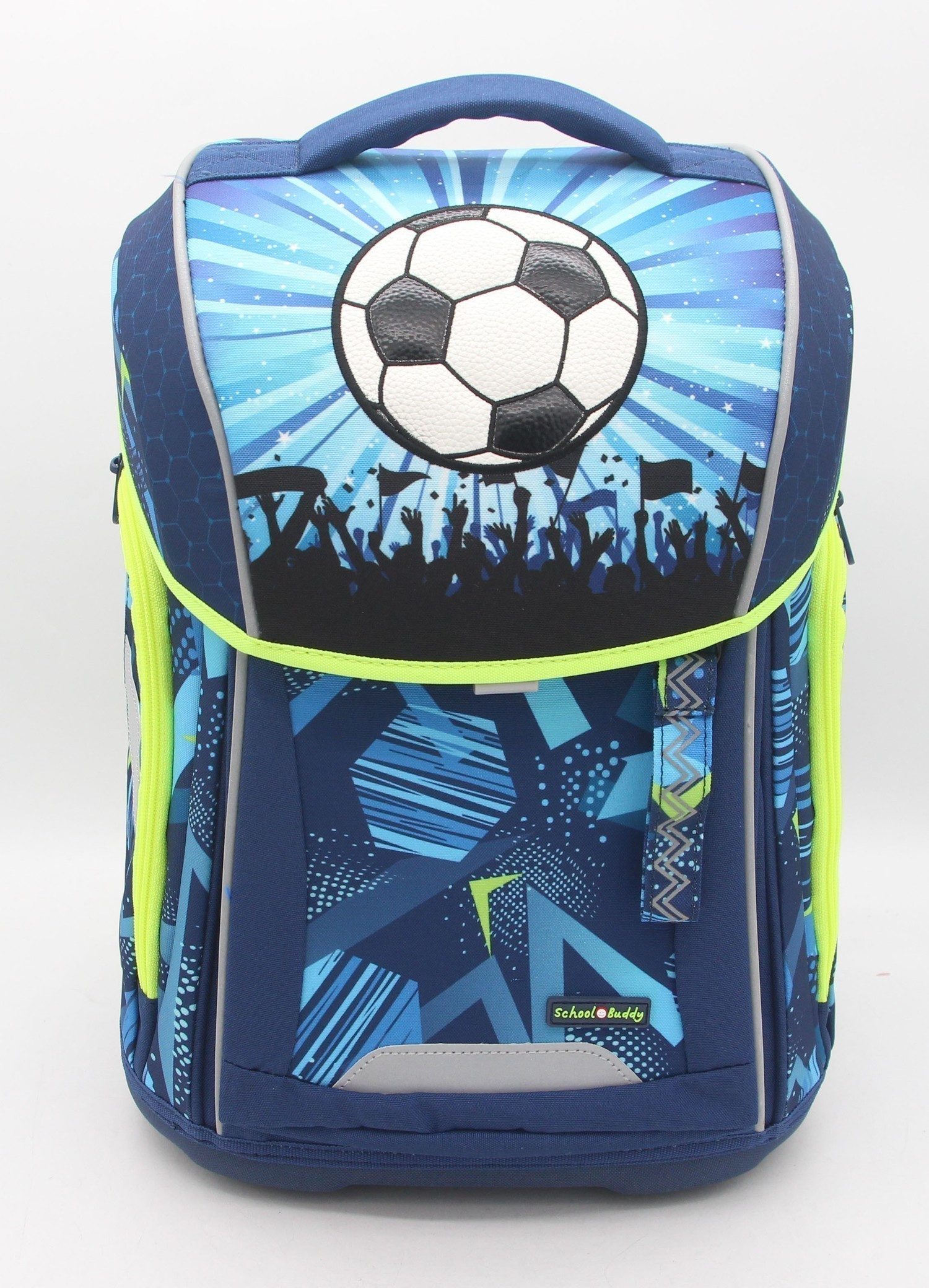 Nici Schulranzen School-Buddy Schulranzen-Set 4-teilig Football
