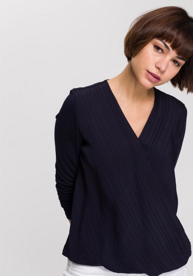 OPUS Wickelbluse »Famile« in angesagter Wickeloptik OPUS Wickelbluse »Famile« in angesagter Wickeloptik