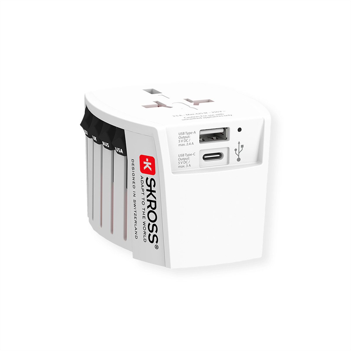 MUV USB A/C Reiseadapter mit USB Stromadapter