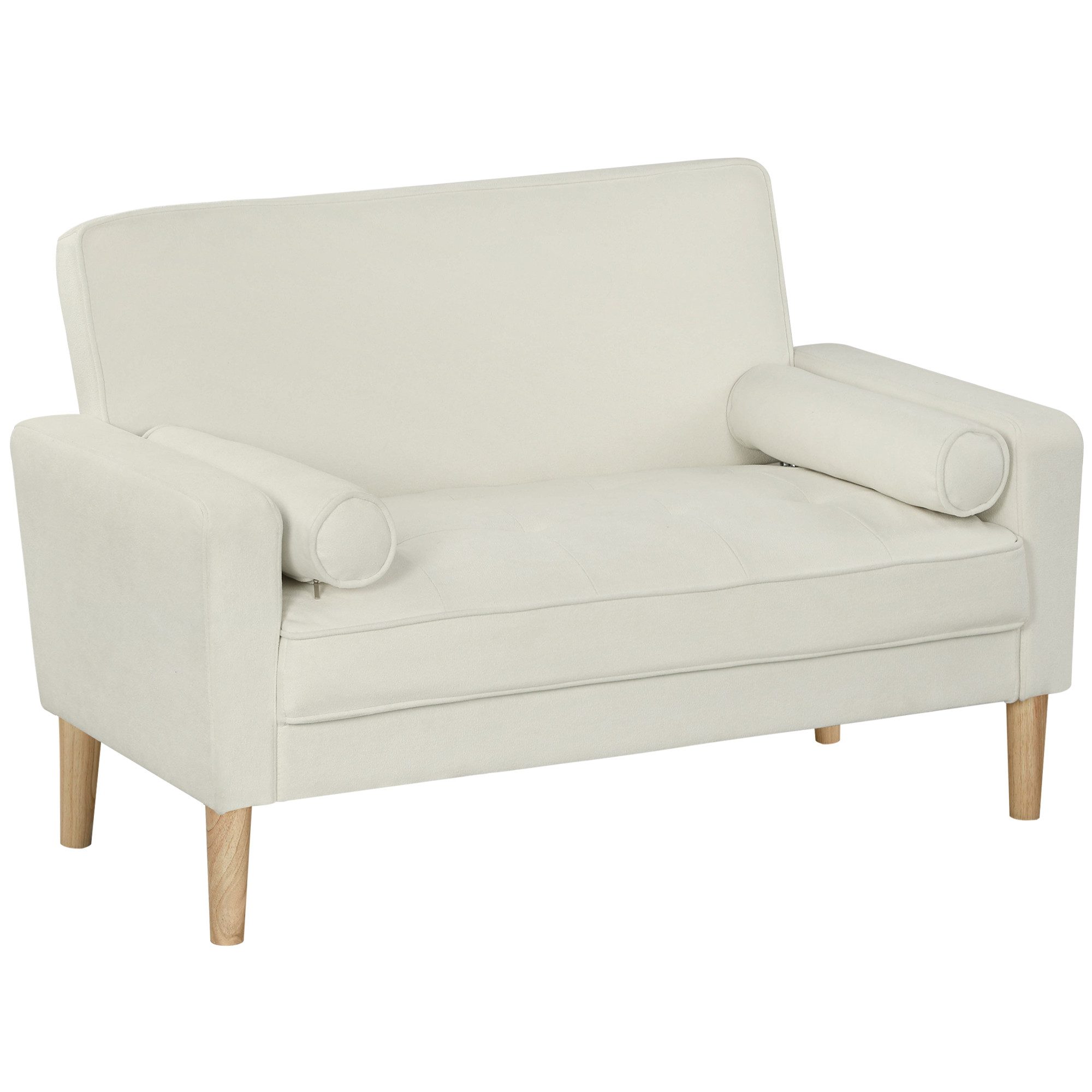 HOMCOM 2-Sitzer Sofa 130 cm Kleine günstig online kaufen