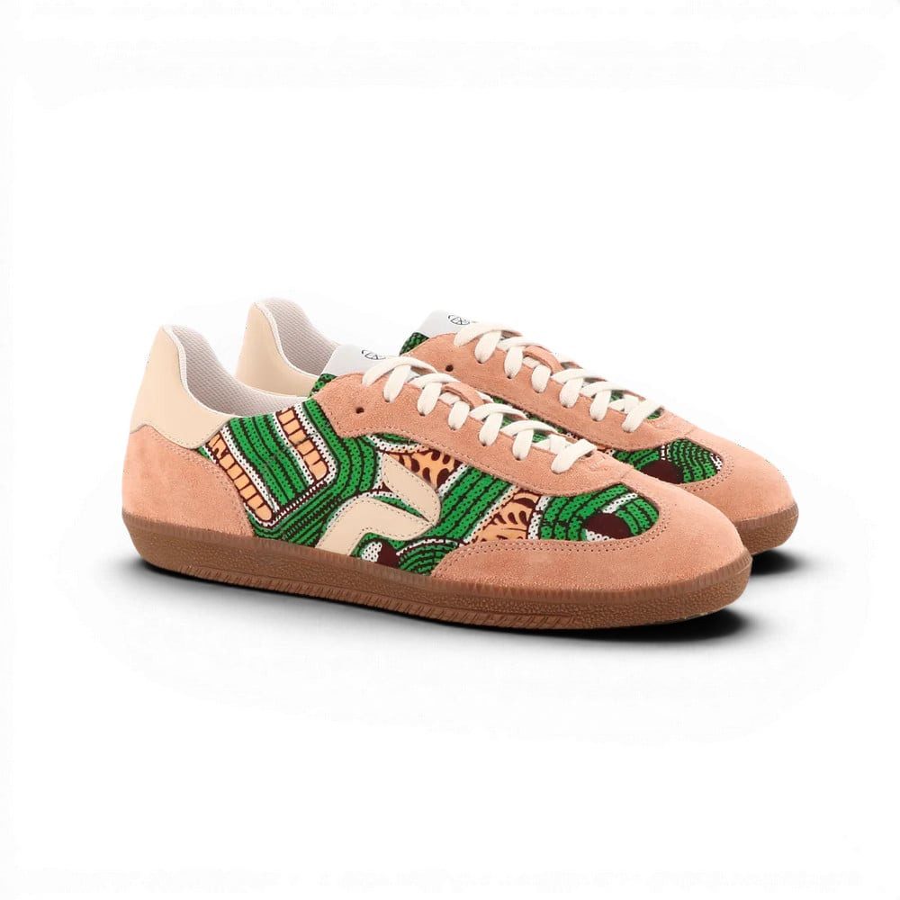Panafrica Sahara Peach pfirsischorange/grün Damen Sneaker