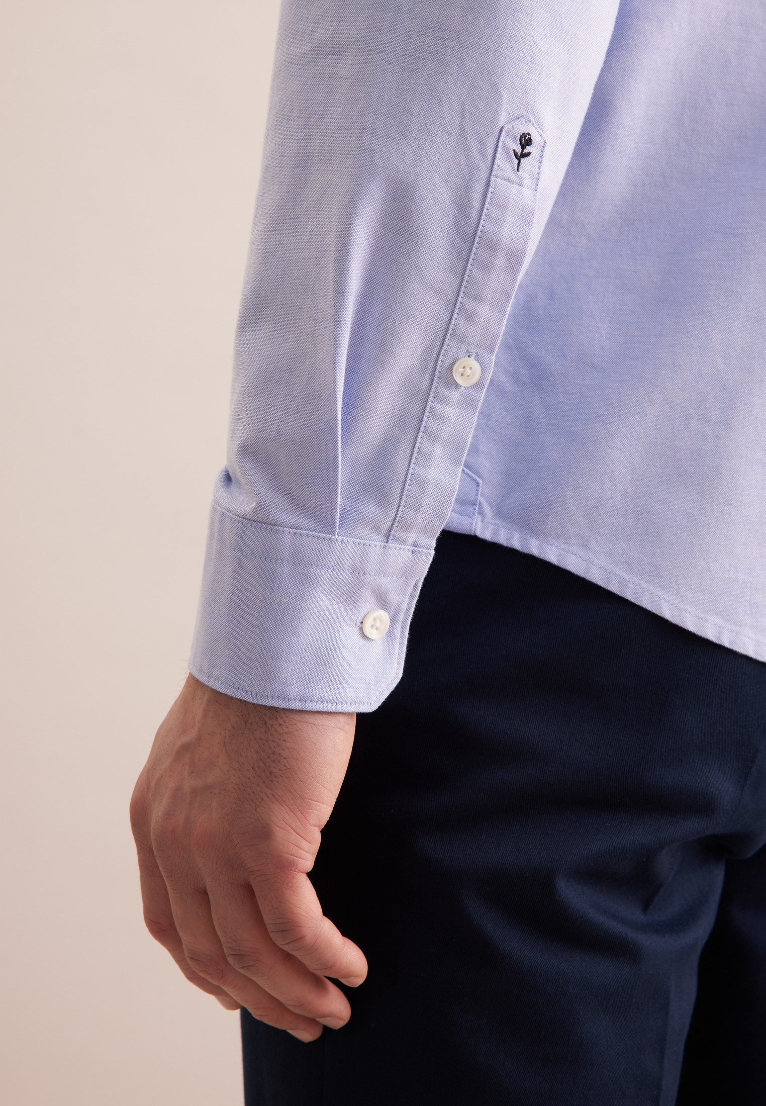 seidensticker Businesshemd Regular 1/1 Button-Down-Kragen Uni
