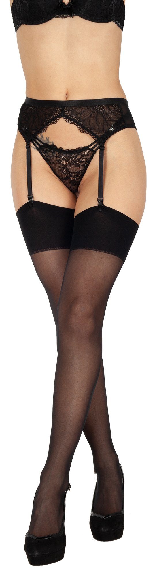 Strapsstrümpfe Strapsstrümpfe elastische Strapsen für Damen