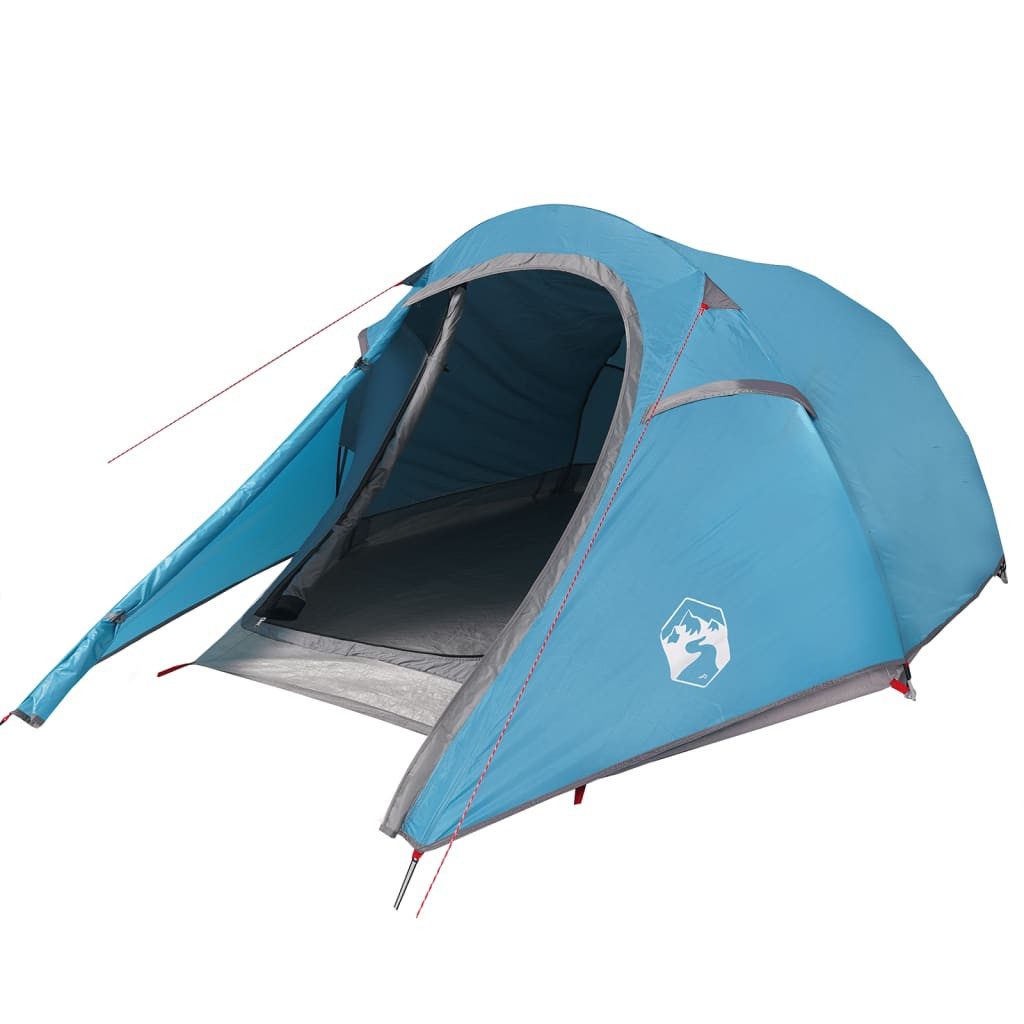 Kuppelzelt 2-person Zelt Campingzelt Tunnelzelt 2 Personen Blau Wasserdicht