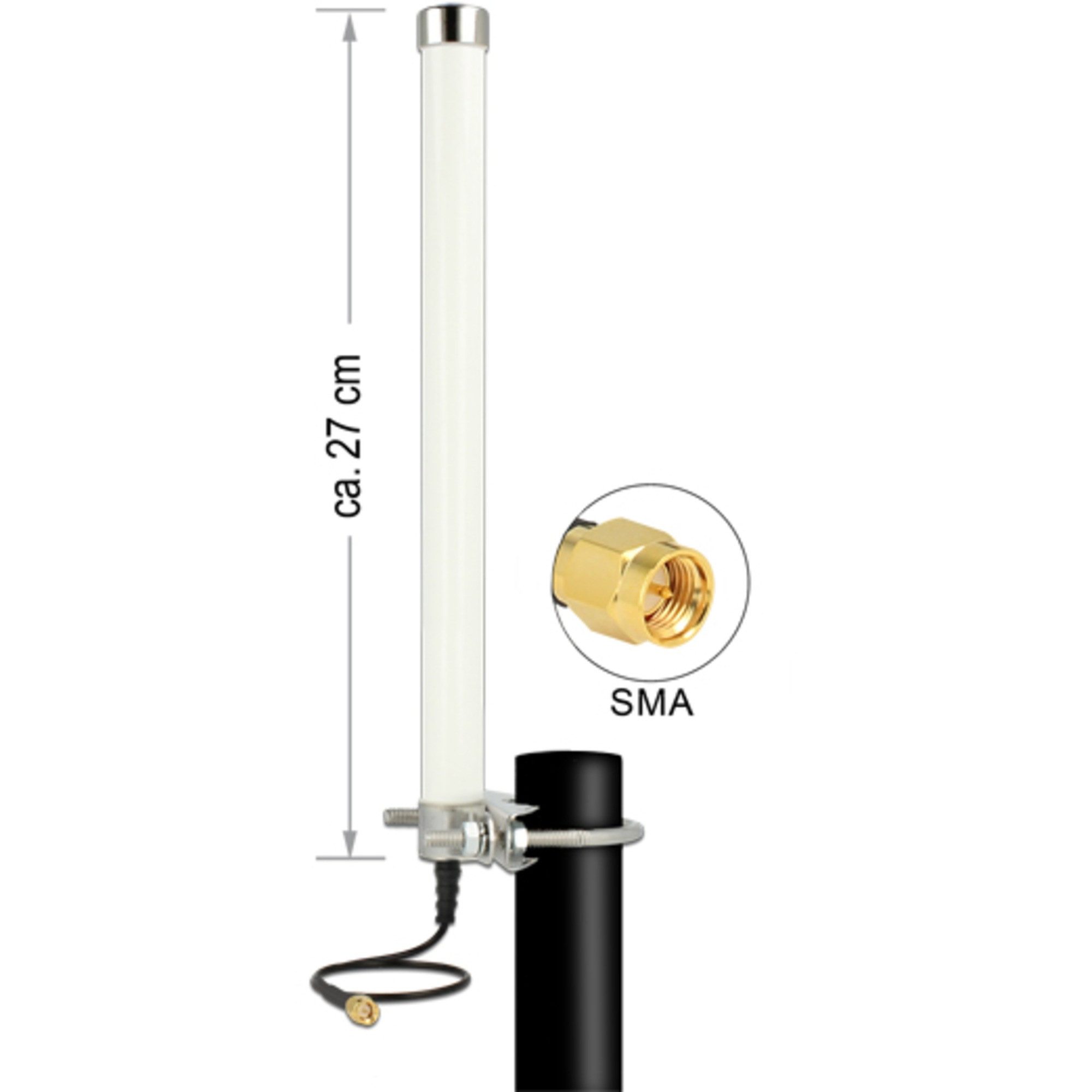 DeLOCK LTE Antenne, (LTE, GSM, UMTS, WLAN, Innenantenne