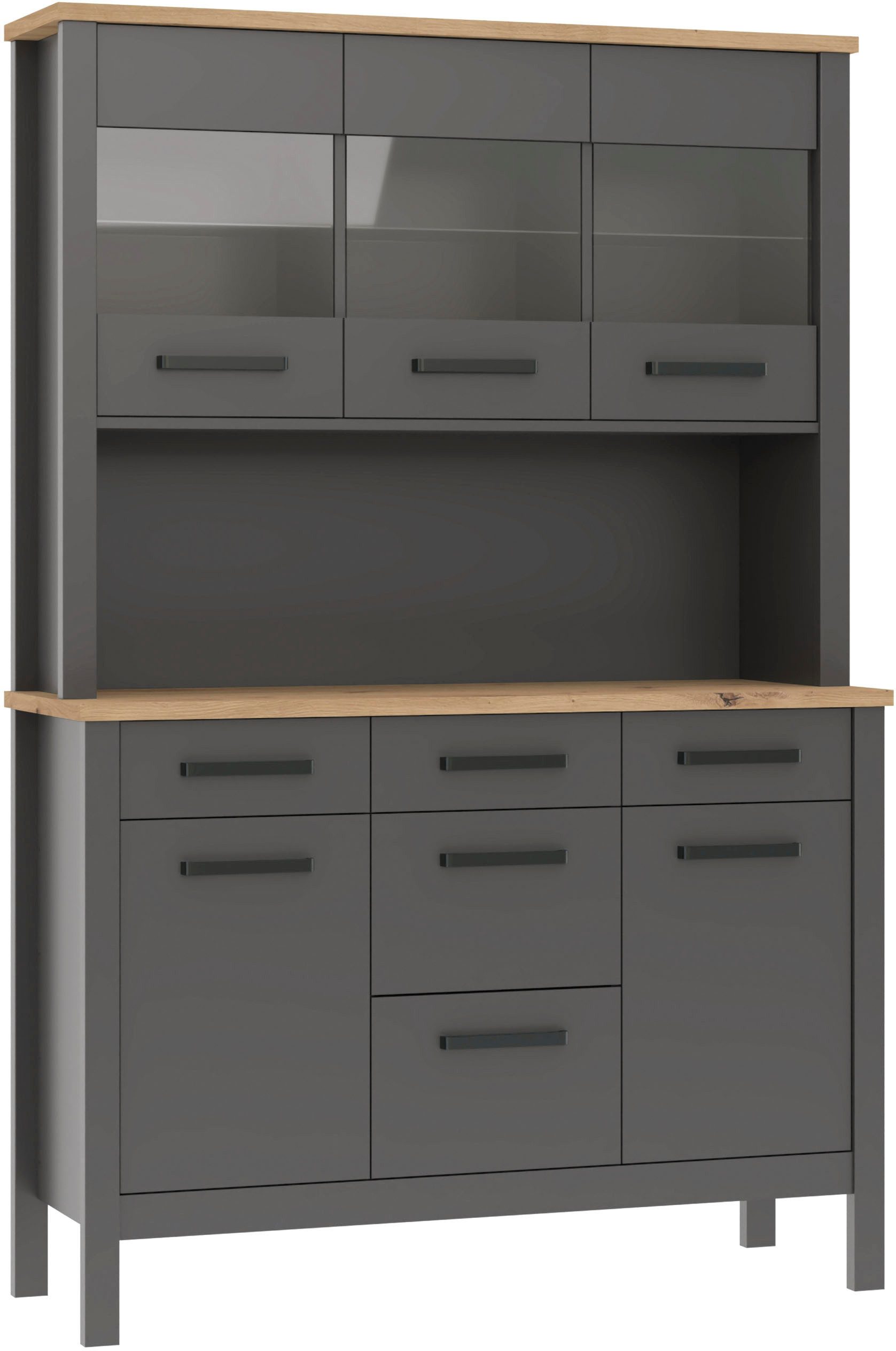 Inter Link Buffet Buffet Veneto (1-St) Stauraum-Modul, passend zur Modularen Küche, 130x45x195,5 cm