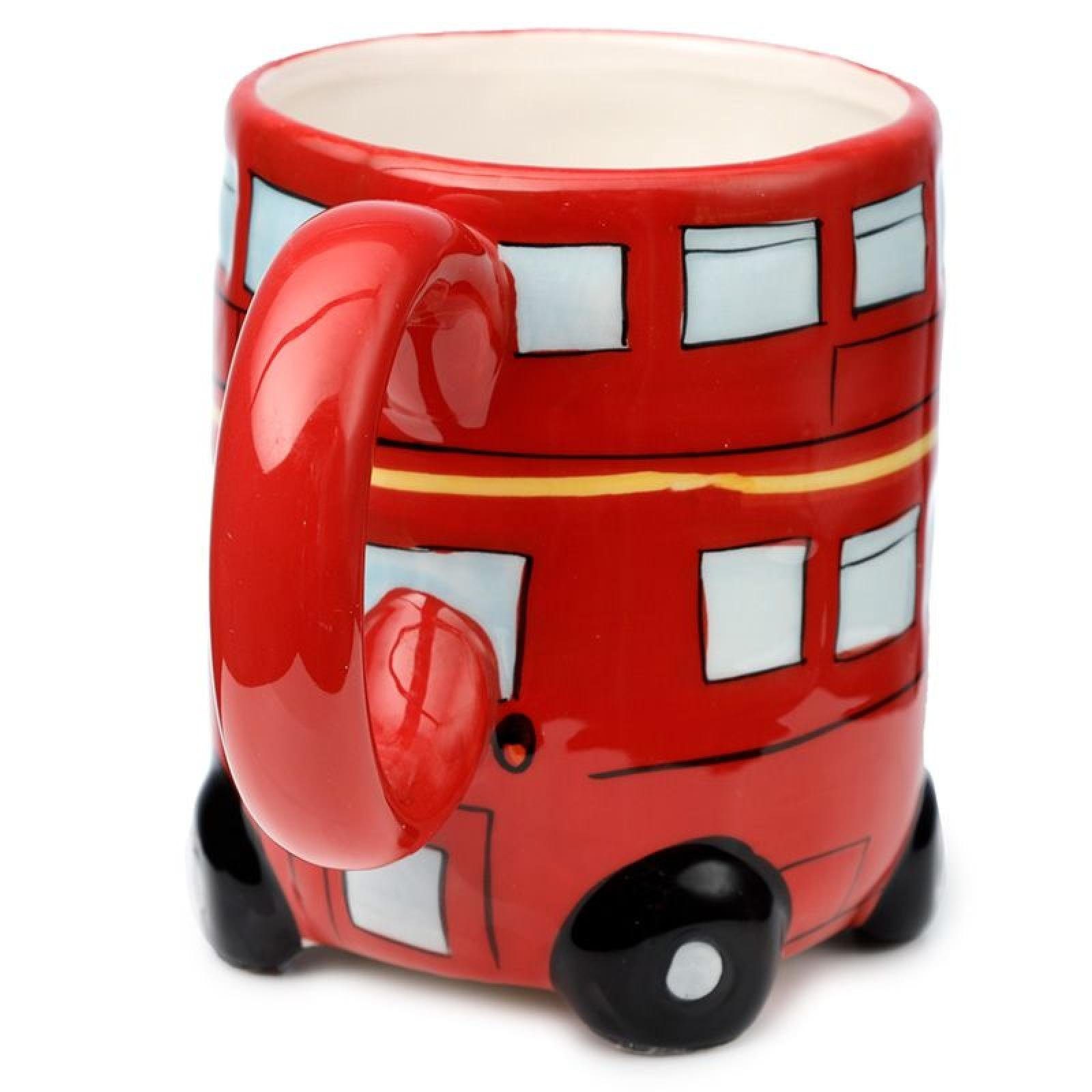 Design geformte Neues Puckator Tasse Tasse Doppelstockbus aus Dolomit-Keramik