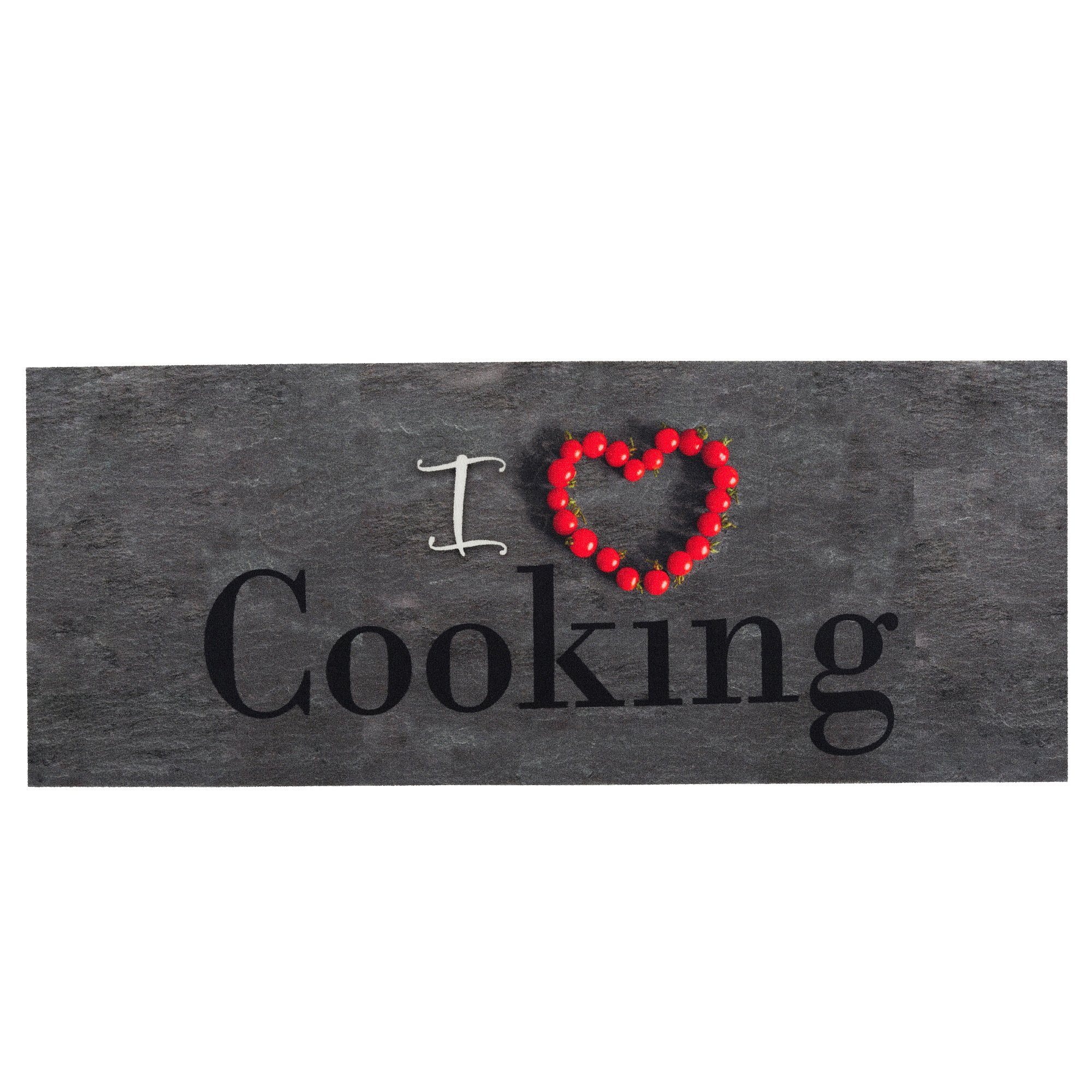 Küchenläufer Love Rechteckig, mm Höhe: 5 Cooking, Pergamon, Trendy Küchenläufer I Teppich