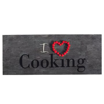Küchenläufer Küchenläufer Teppich Trendy I Love Cooking, Pergamon, Rechteckig, Höhe: 5 mm
